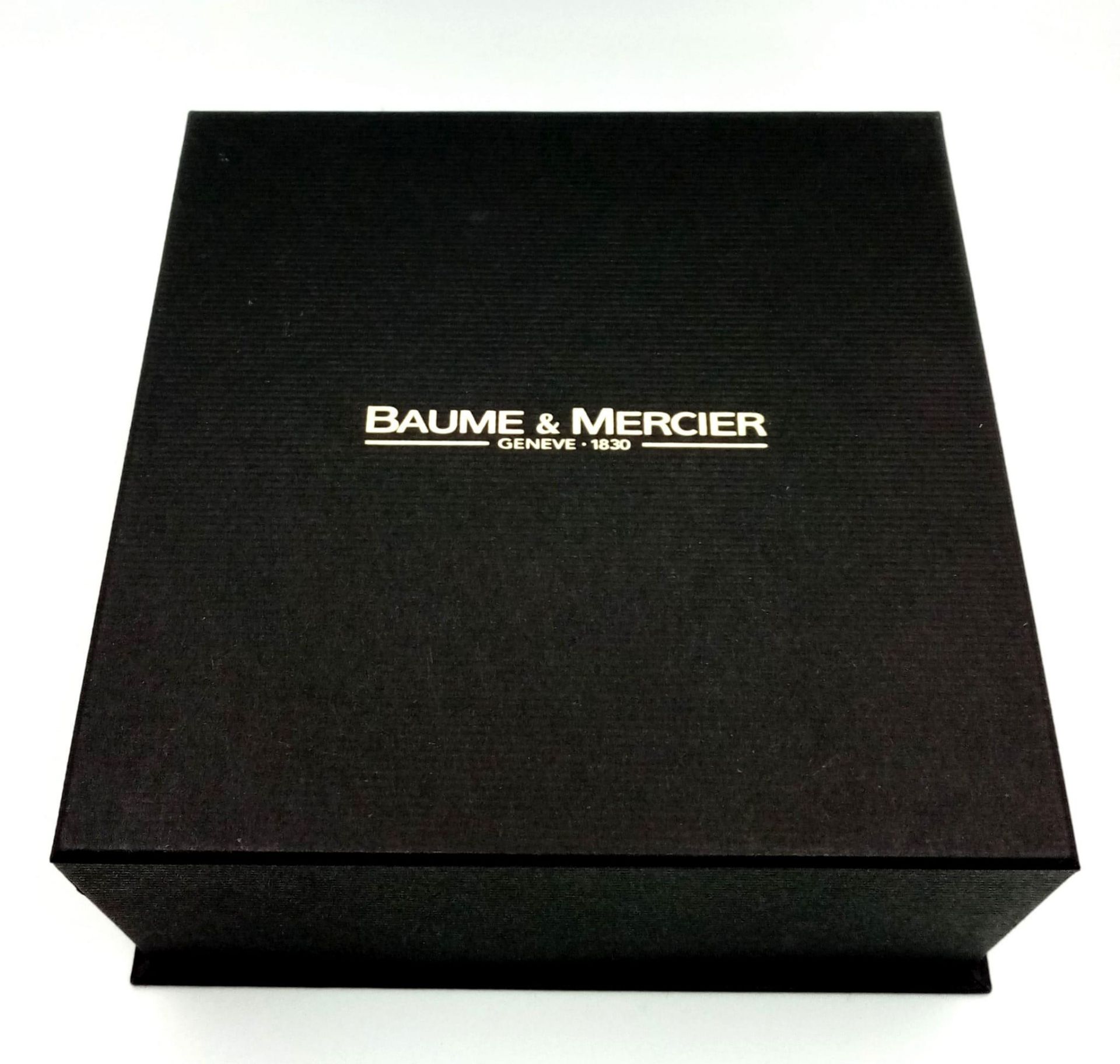 A BAUME AND MERCIER LADIES STAINLESS STEEL WRIST WATCH WITH BLACK DIAL , DATE BOX , AUTOMATIC - Image 15 of 15