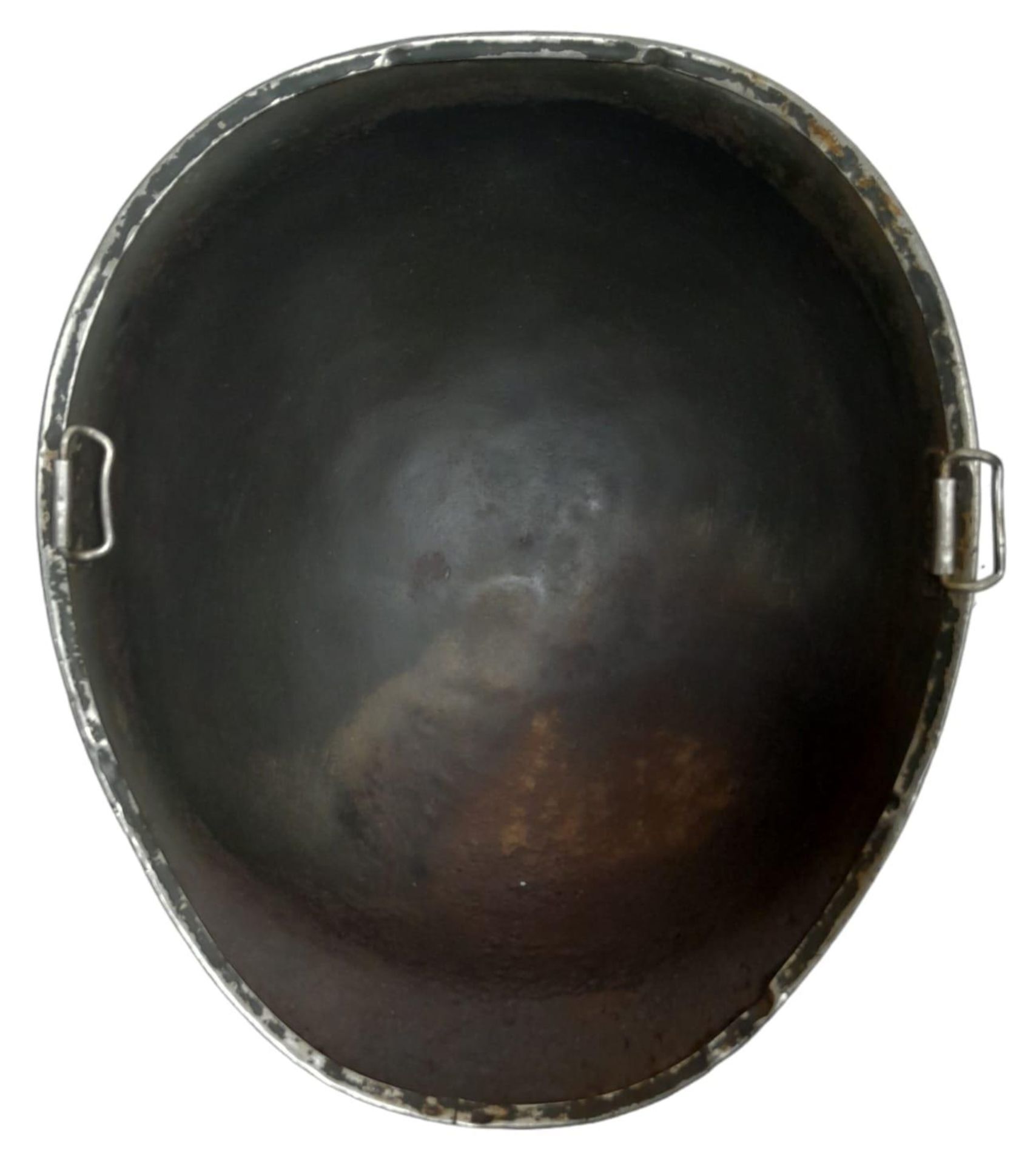 WW2 US Front Seam Swivel Bale M1 Helmet. Badged to a Tank Destroyer Unit. Found in a junk shop - Image 8 of 9