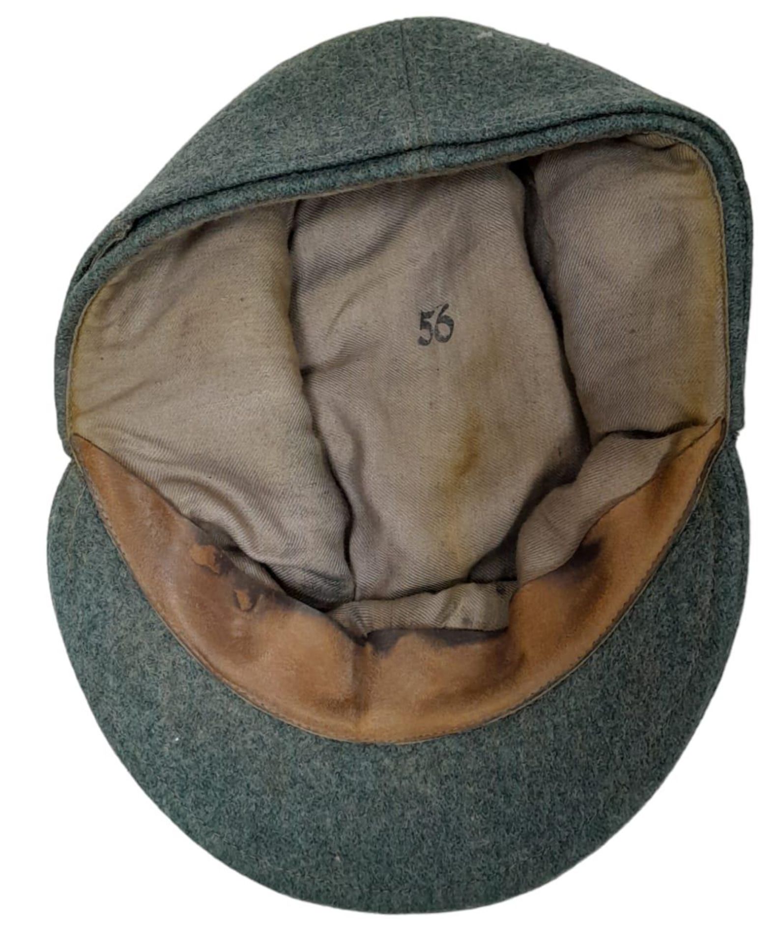 3rd Reich German Field Police M43 Cap. - Image 9 of 13