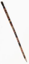 WW2 German “Wolchow” Stick. Hand carved folk art from wood of the trees on the Wolchow River,