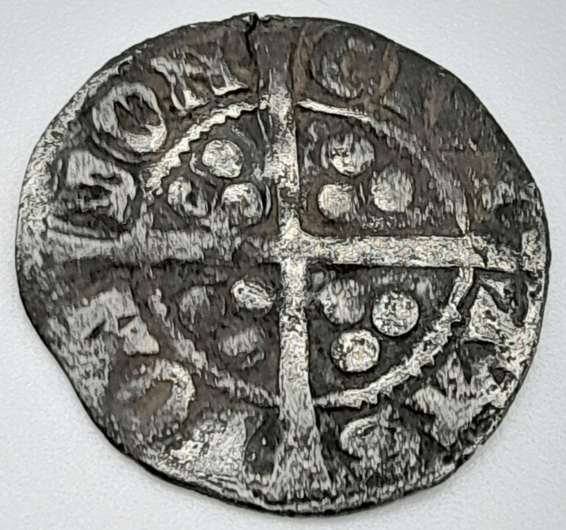 A Very Fine Condition Edward I Silver Penny 1306-1307. 1.28 Grams - Bild 2 aus 5