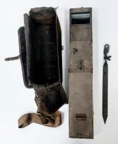 WW1 British Adams Folding Trench Periscope in its original canvas carry case. Circa 1916.