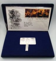 Two Parcel Set Comprising: 1) A Scarce, Mint Condition Cased, Fully Hallmarked Silver Bar,
