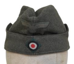 WW2 German Late War Ersatz (economy issue) Army Side Cap.