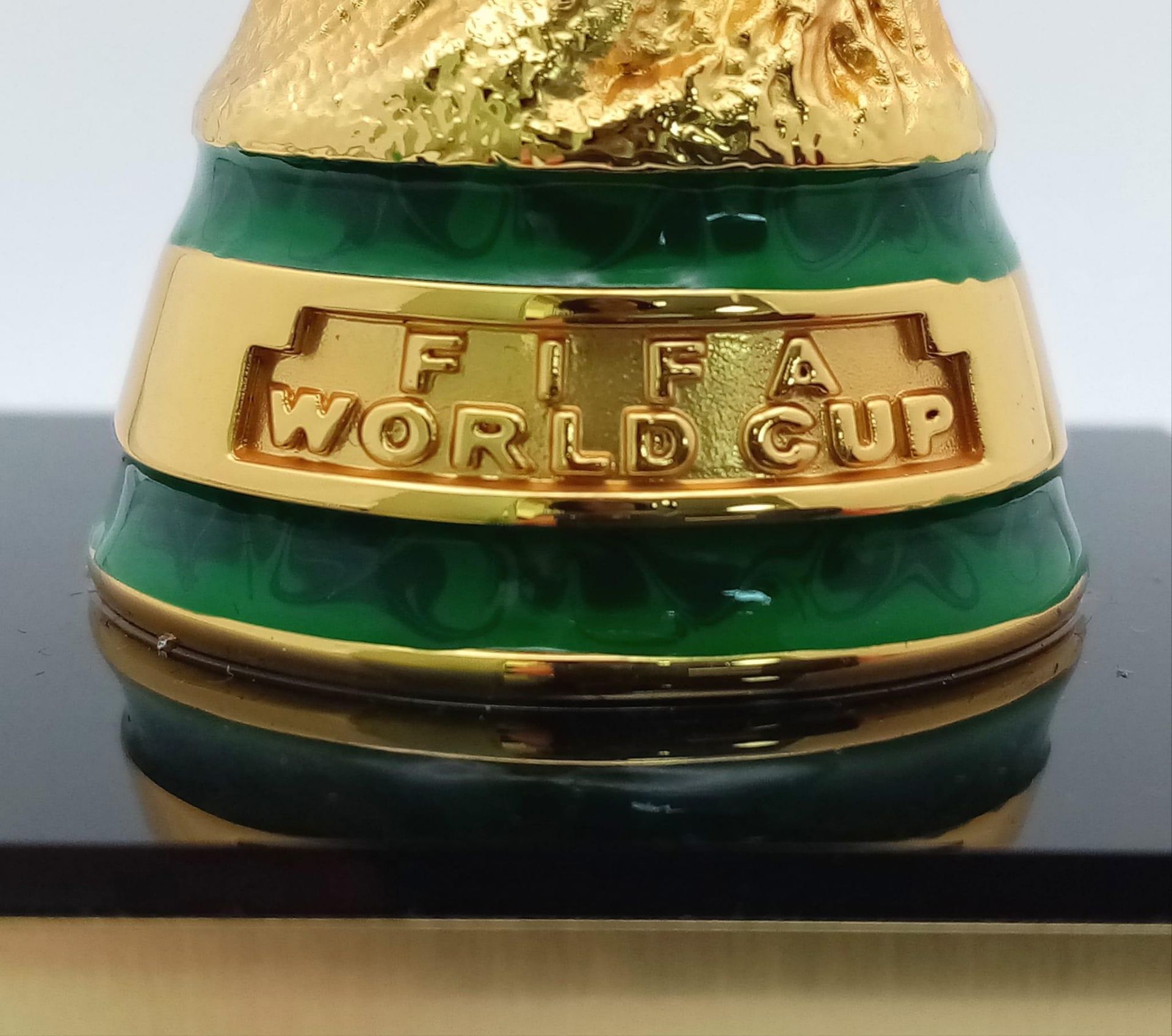 A OFFICIAL FIFA WORLD CUP QATAR 2022 HOSPITALITY TROPHY PRESENTED AT MATCH 61 SEMI FINAL BETWEEN - Image 6 of 8