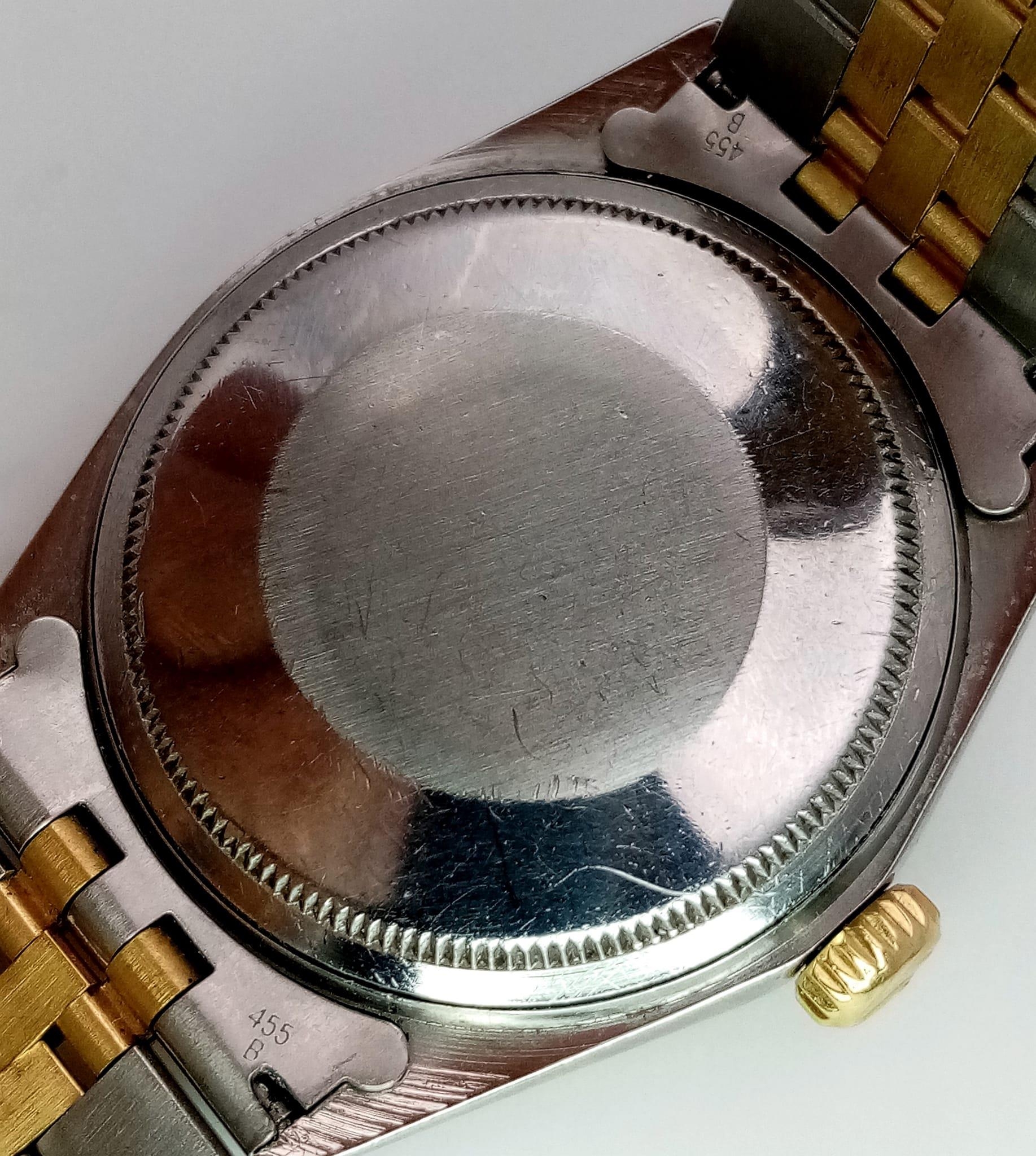 A Rolex Oyster Perpetual Datejust Bi-Metal Gents Watch. 18k gold and stainless steel bracelet and - Image 7 of 9