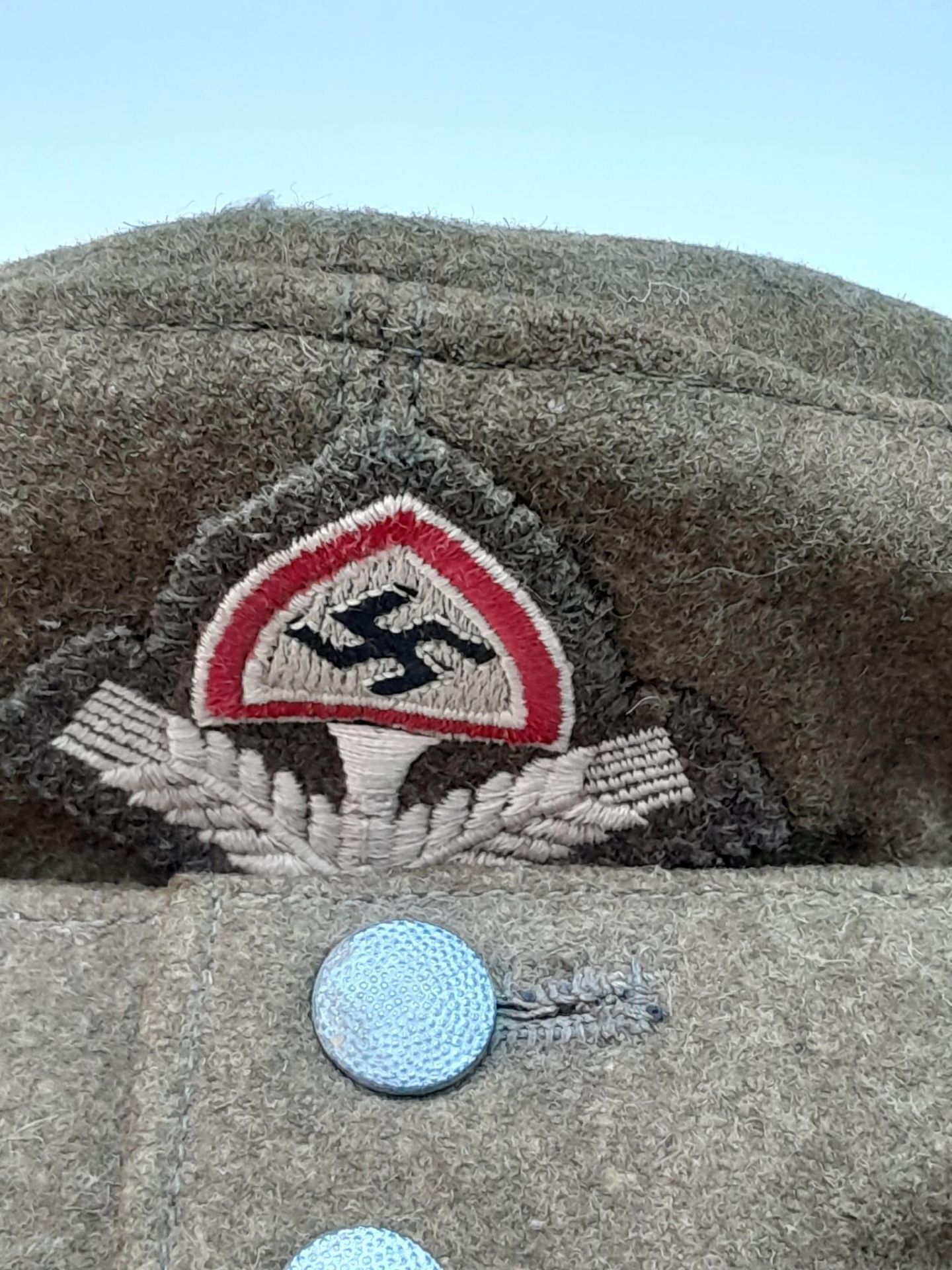 WW2 German RAD (Labour Corps) M43 Enlisted Mans/Nco’s Cap. - Image 10 of 11