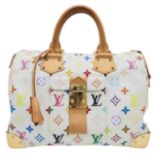 A Louis Vuitton Multicolour Monogram Speedy Handbag. Iconic collaboration with Takashi Murakami.