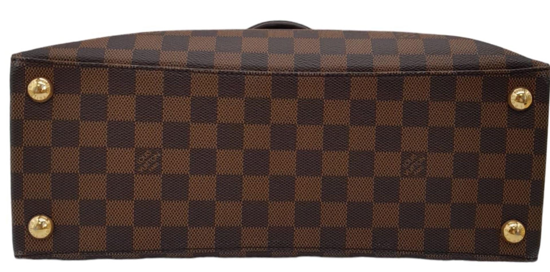 A Louis Vuitton Damier Ebene Brampton Handbag. Leather exterior with two rolled leather handles, - Image 5 of 11