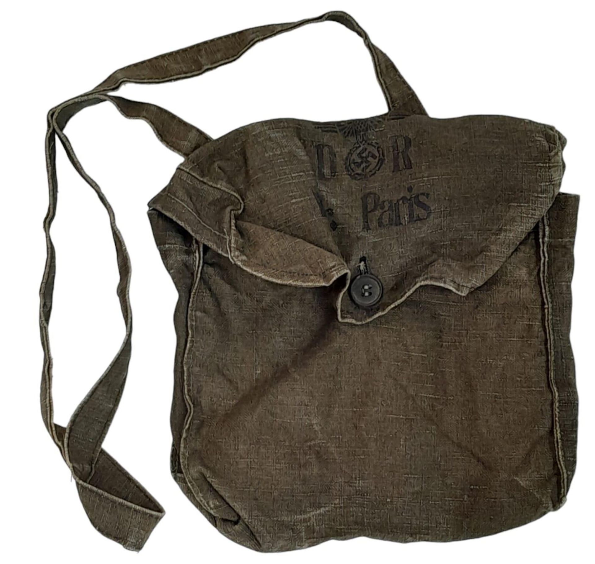 WW2 German Railway Satchel. Kdr. Paris.