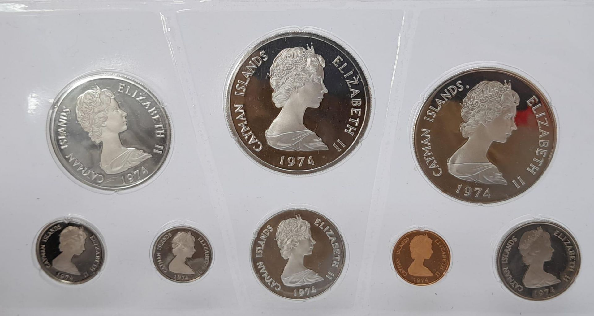 A Mint Condition, 1974, Sealed Cased Set of Sterling Silver and Copper Nickel Cayman Islands Mint - Image 3 of 3