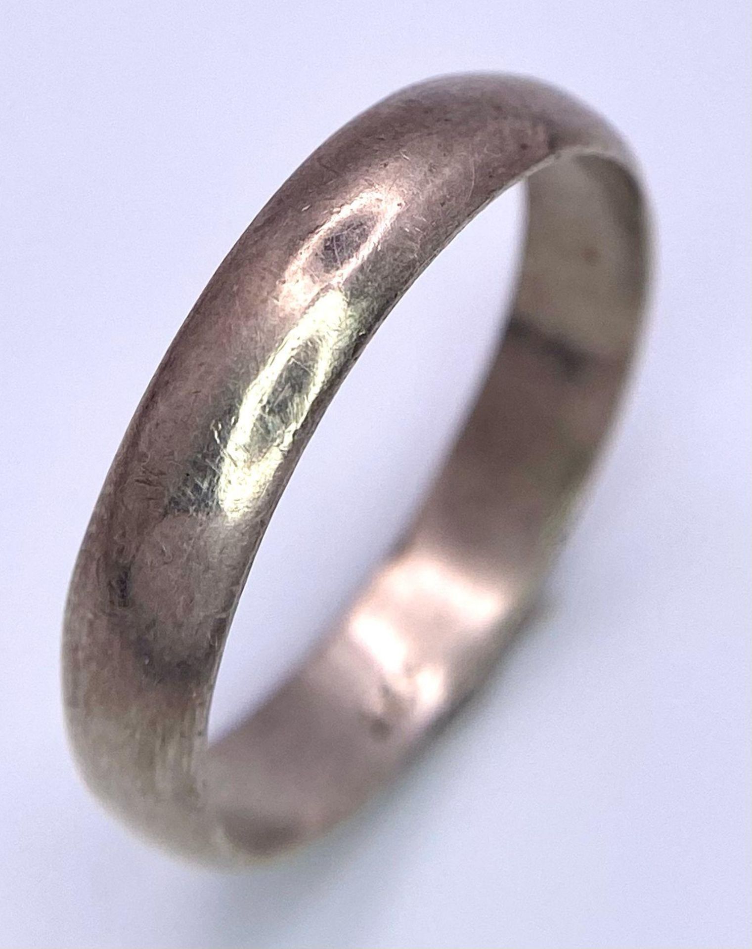 2X 925 silver band rings. Total weight 16.4G. Both sized X. - Image 2 of 6