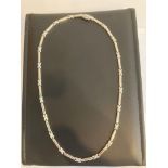 Fabulous 9 carat ITALIAN WHITE GOLD NECKLACE. Presented in a high quality jewellers case. Fully