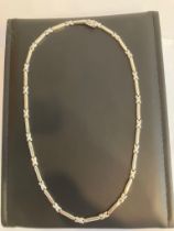 Fabulous 9 carat ITALIAN WHITE GOLD NECKLACE. Presented in a high quality jewellers case. Fully