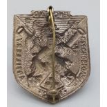WW2 Czechoslovak Artillery in England Badge Dated 1940. Worn by the soldiers when out of uniform.