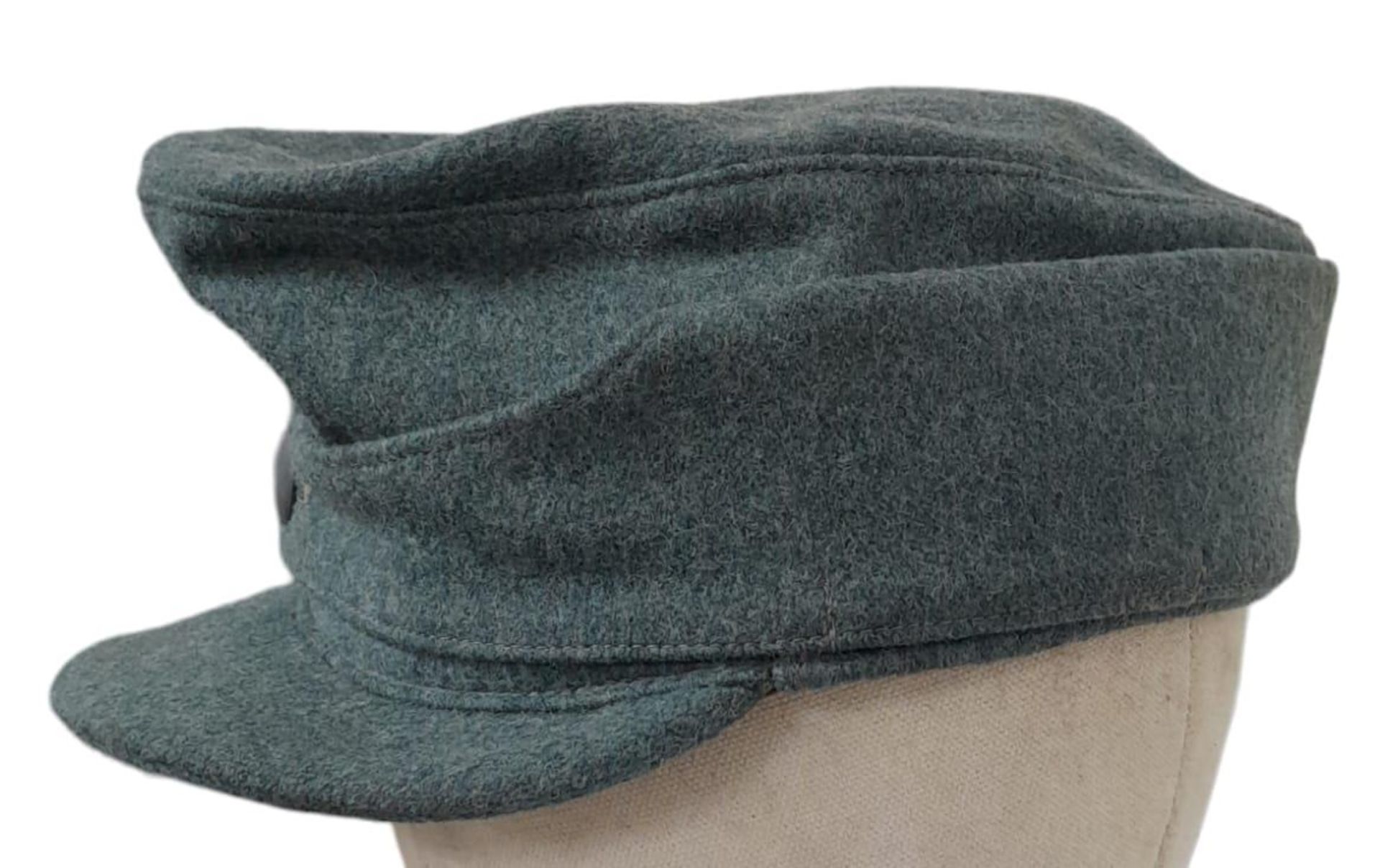 3rd Reich German Field Police M43 Cap. - Image 2 of 13