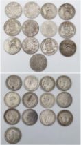 A Parcel of Thirteen Sixpence Coins ranging in dates from 1921-1939. Weight: 33.33g