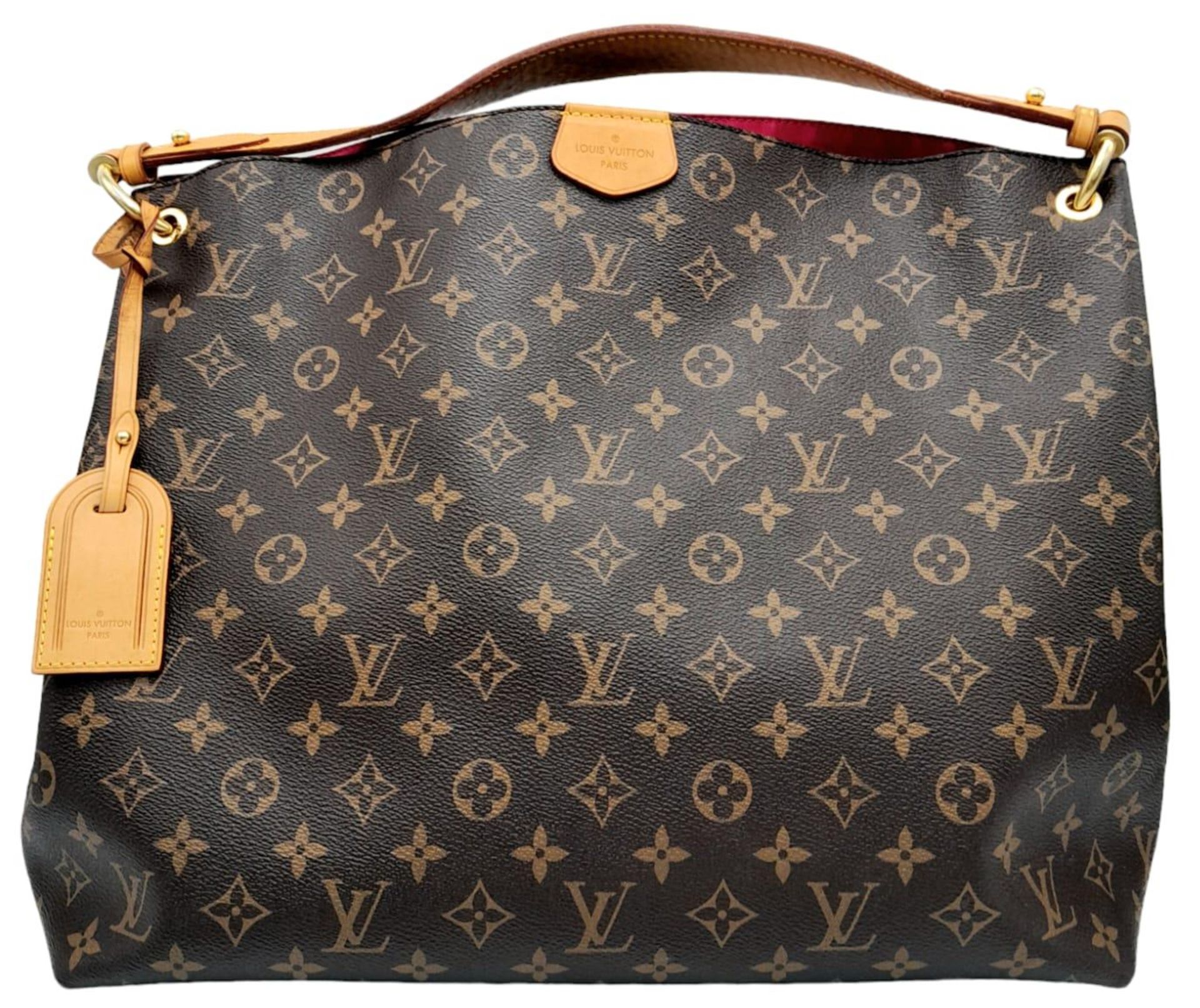 Louis Vuitton Graceful Hobo Bag. In classic Monogram canvas, this extra-roomy yet lightweight bag