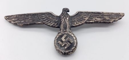 3rd Reich Kriegsmarine Tropical Tunic Breast Eagle Badge. Maker: Assmann.