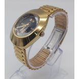 An Excellent Condition Vintage Rado Diamond & Ruby Set Gold Tone Automatic Watch. 36mm Including