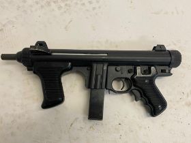 A Deactivated Beretta M12 Sub Machine Gun. Latest EU spec with moving cocking handle under spring