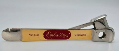 A Vintage Wills Cigars Embassy Cutter. In good condition and working order. Solingen mark. 15cm.