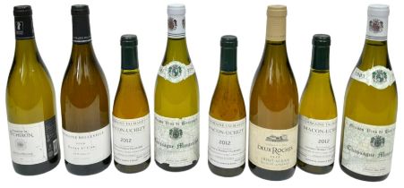 8 Bottles of White Burgundy Including Premier Cru. 5 full bottles and 3 half-bottles. To Include: