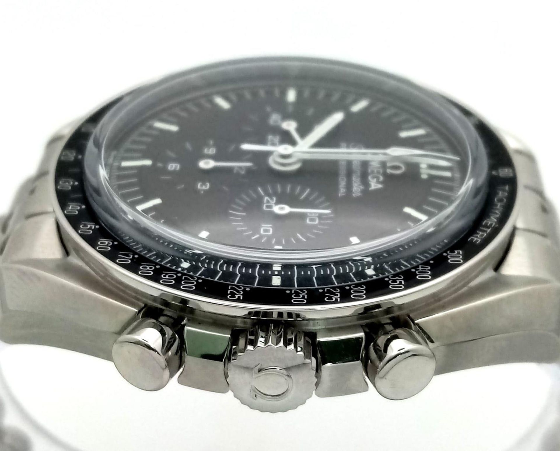 An Omega Speedmaster Moonwatch Chronograph Gents Watch. Stainless steel bracelet and case - 42mm. - Bild 6 aus 19