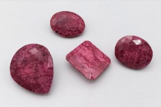A Parcel of 225ct Different Shaped Ruby Stones.