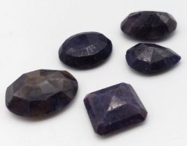 A Parcel of 147ct of Faceted Untreated Blue Sapphires.