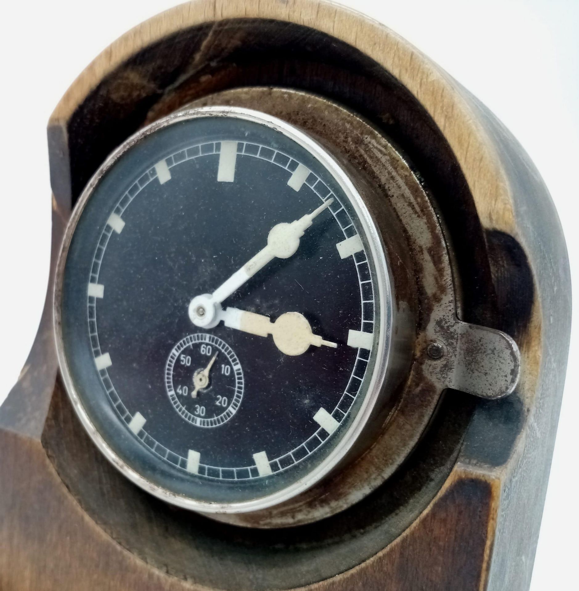 WW2 German Heer (Army) Funkeruhen Duty Radio Operators Clock Circa 1943. Maker: Tobias Bauerie & - Bild 4 aus 6