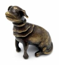 Wonderful late Ming, early Qing, Bronze Dog Figure. Wonderful colour and patination. Superb