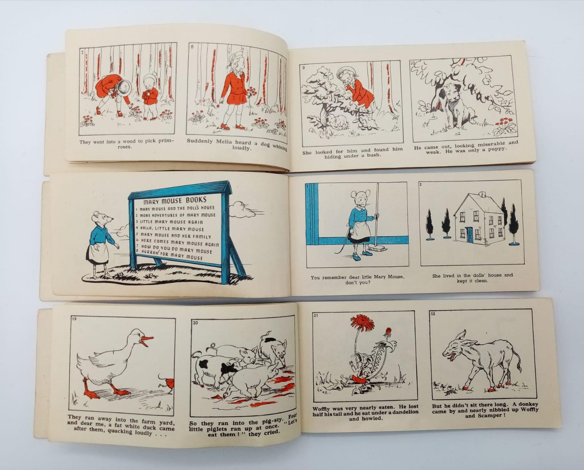 A collection of 5 rare 1950's Enid Blyton 'Mary Mouse' strip books. In really nice condition. - Image 4 of 4