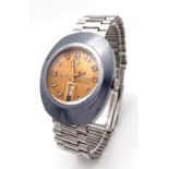 A Rare Rado Diastar Magic Automatic Gents Watch. Original stainless steel bracelet and case -