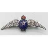 WW1 Sterling Silver Royal Flying Corps Sweethearts Badge.