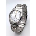 Men’s Swiss Military Stainless Steel Automatic Date Watch by Hanowa. Full working order. 10ATM.