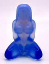 An Erotic Blue Opalite Naked Woman Figurine. 6.5cm tall.