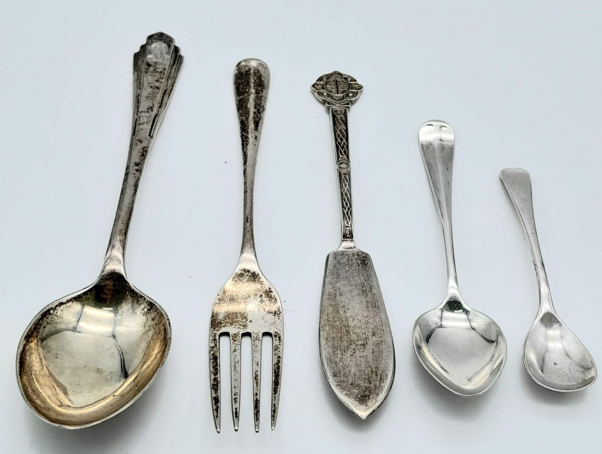 Collection of Sterling Silver Cutlery. All hallmarked, eclectic mix of items, total weight: 84.3g - Bild 2 aus 5