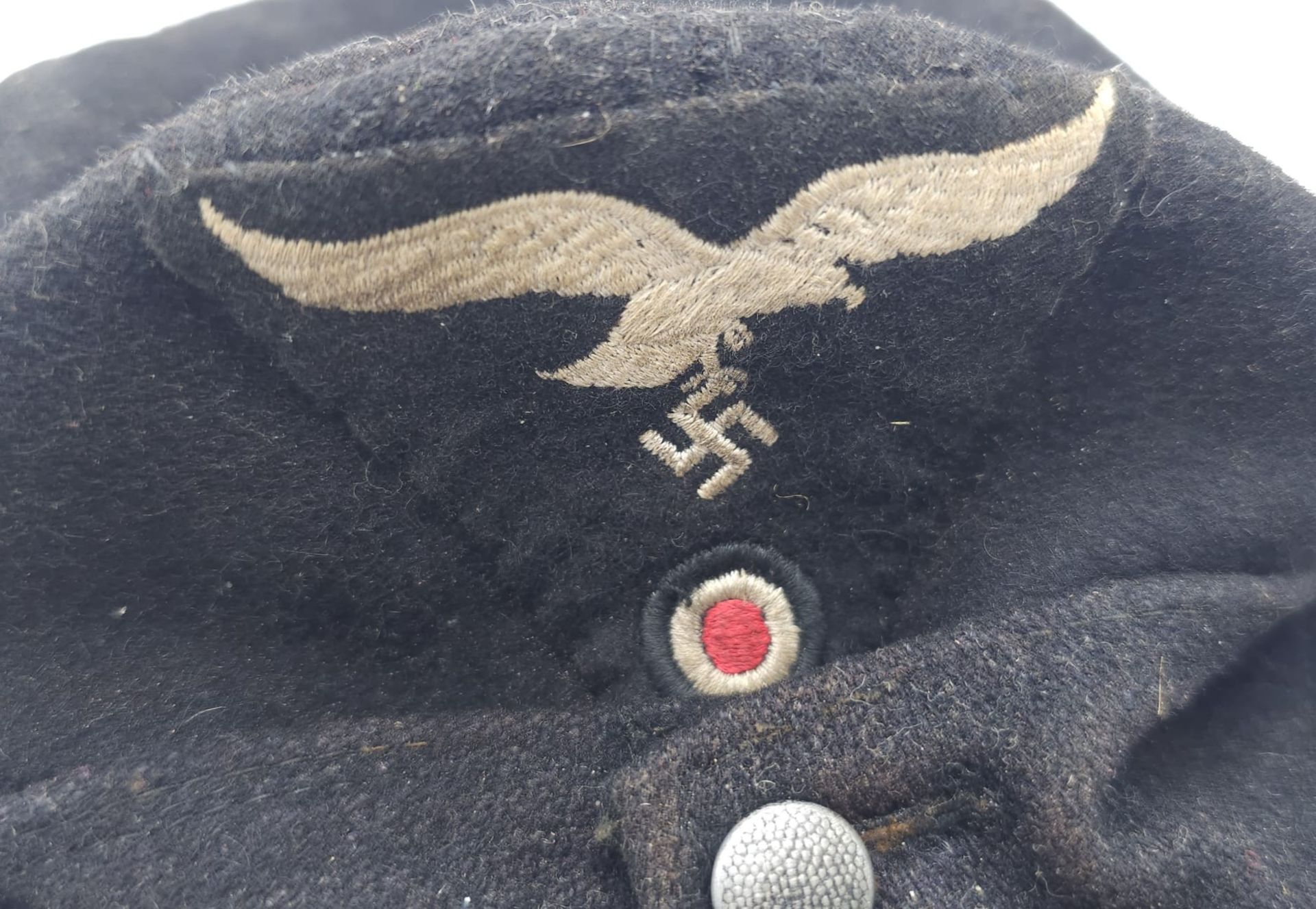 3rd Reich 1st Fallschirm-Panzer (Hermann Göring) Enlisted Mans/ Nco’s M43 Cap. The insignia passes - Bild 6 aus 6
