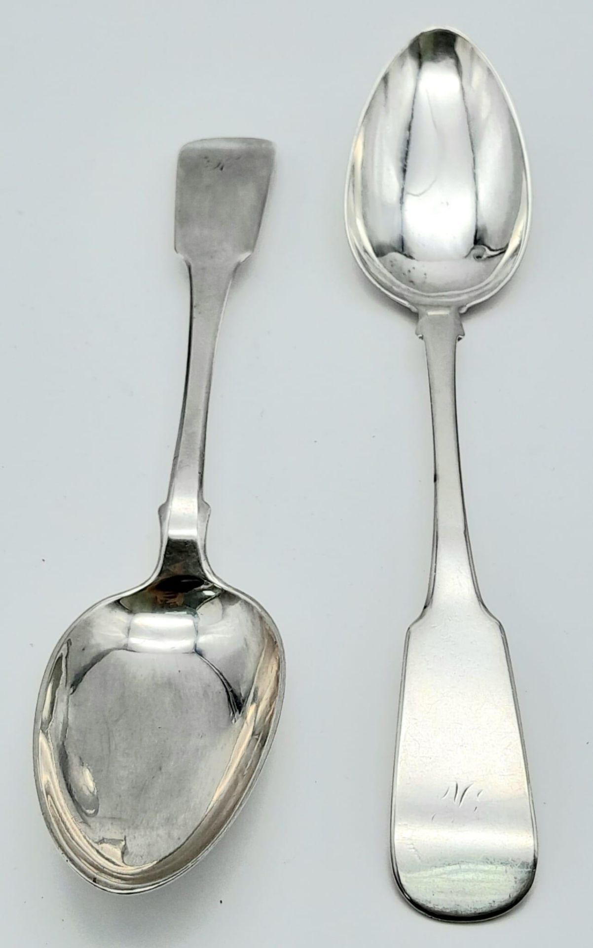 Pair of Georgian, highly sought after 1821, Glasgow Silver Spoons. Made by possibly David Manson - Image 3 of 5