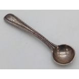 An antique Victorian sterling silver snuff spoon. Full London hallmark, 1872. Total weight 7G.