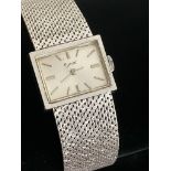 Ladies vintage 1960/70’s OGIVAL WRISTWATCH finished in Silver tone with mesh bracelet strap.