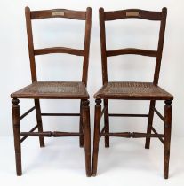 Two humble chairs, steeped in British history. These chairs were present, in the gallery of