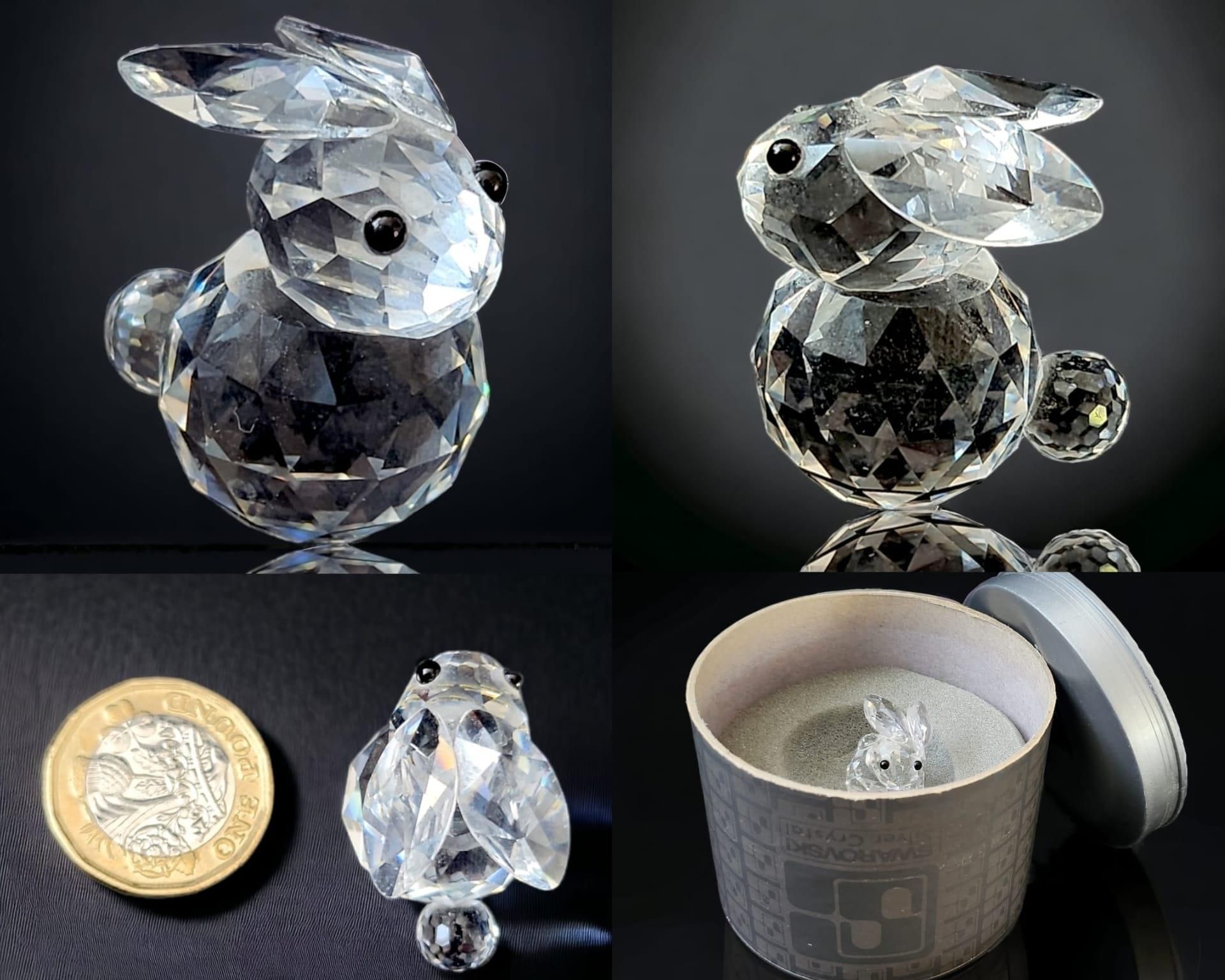 nine Swarovski Miniature Crystal Figurines Including - Duck, Cat and Rabbit. All with their original - Image 6 of 10