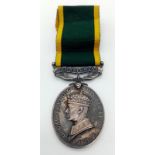 King George VI Territorial Efficiency Medal. Awarded to: 896698 Pte W.G Smith R.P.C (Royal Pioneer