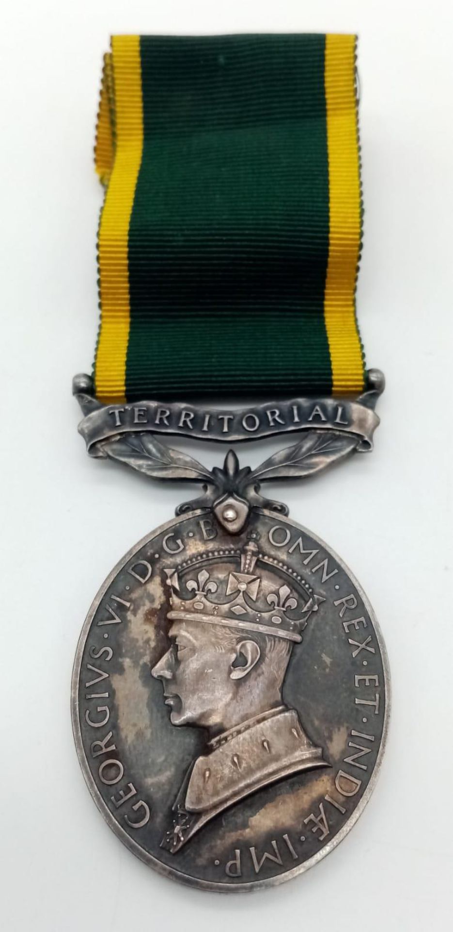 King George VI Territorial Efficiency Medal. Awarded to: 896698 Pte W.G Smith R.P.C (Royal Pioneer