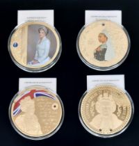 Parcel of 4 Minted Jumbo Commemorative Coins. 1) Sapphire Jubilee of HM Queen Elizabeth II (