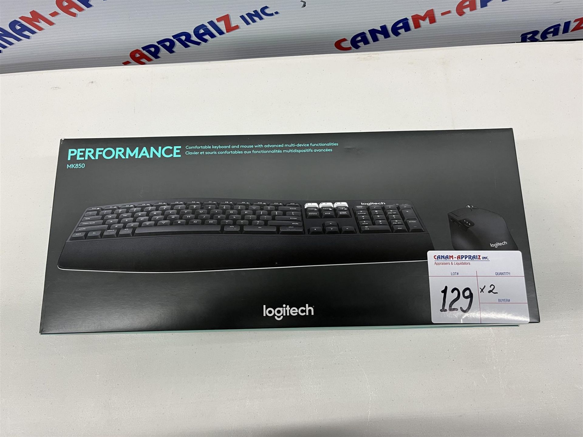 Logitech Keyboard & Mouse Set - Mo#: MK850 - Quantity: X2