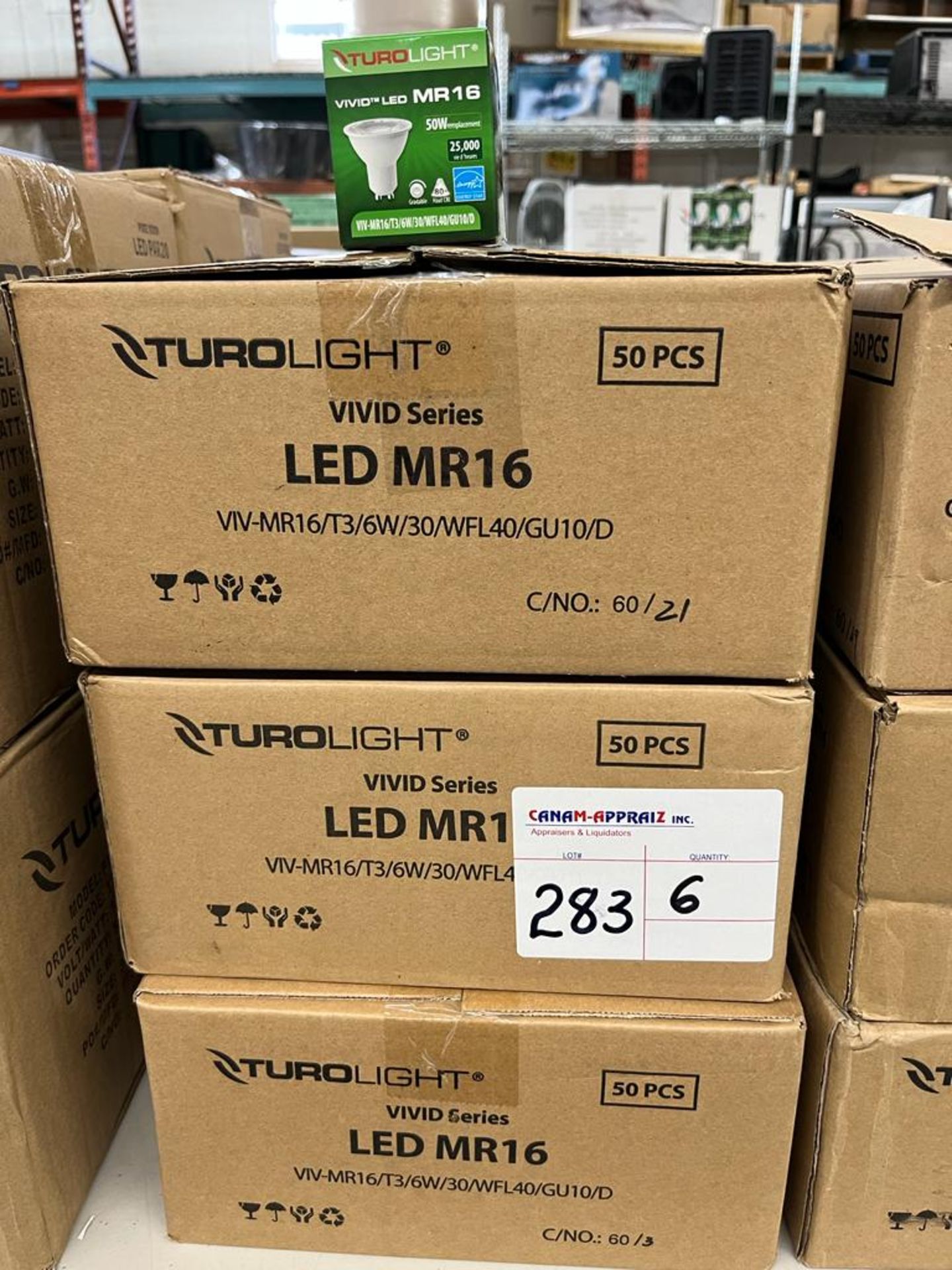 TUROLIGHT - VIVID Series LED MR16 Light Bullbs - Quantity: X50 x 6