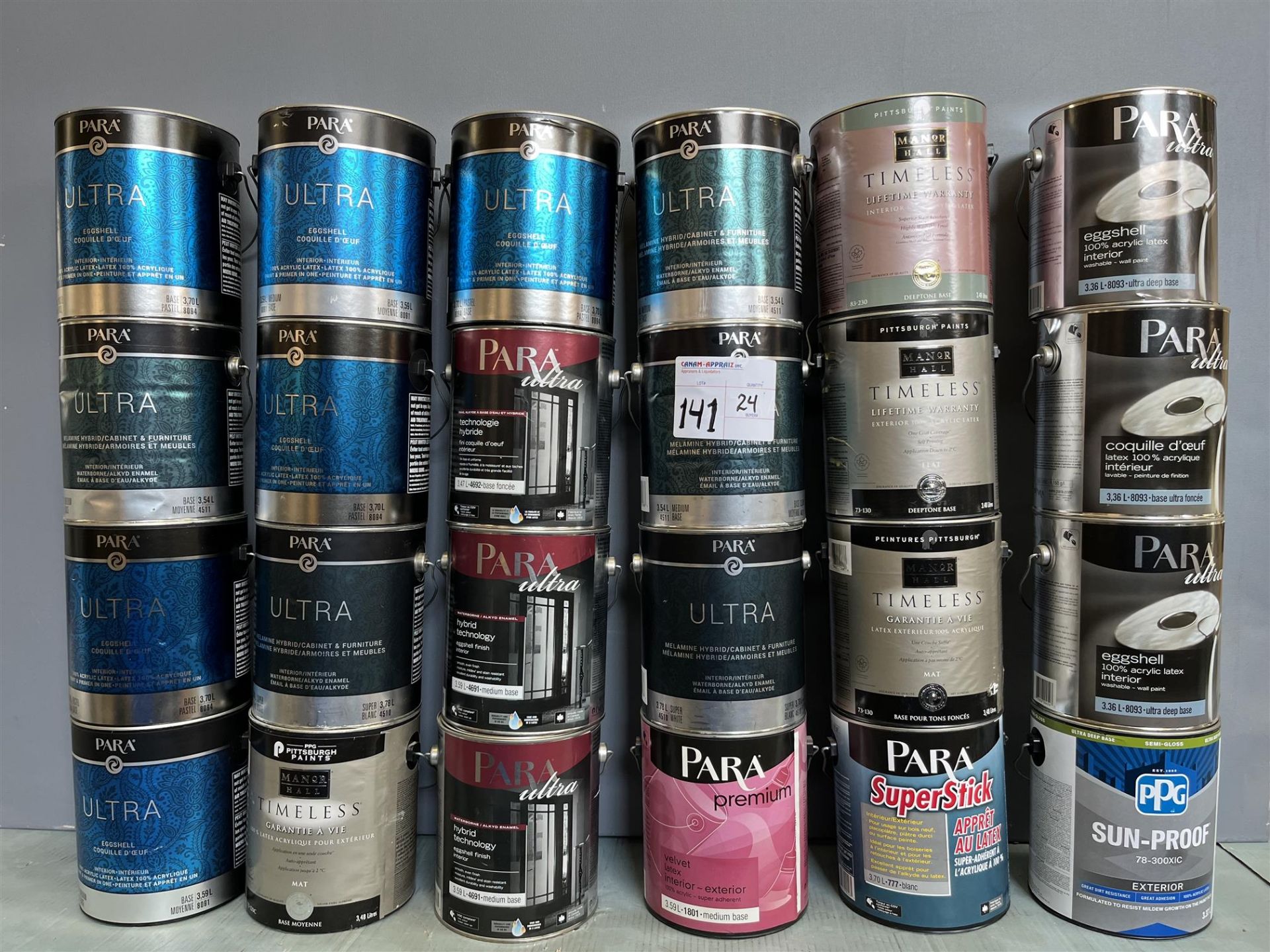 Lot of Assorted Paint & Wood Finish - See Photos for Details - Quantity x24